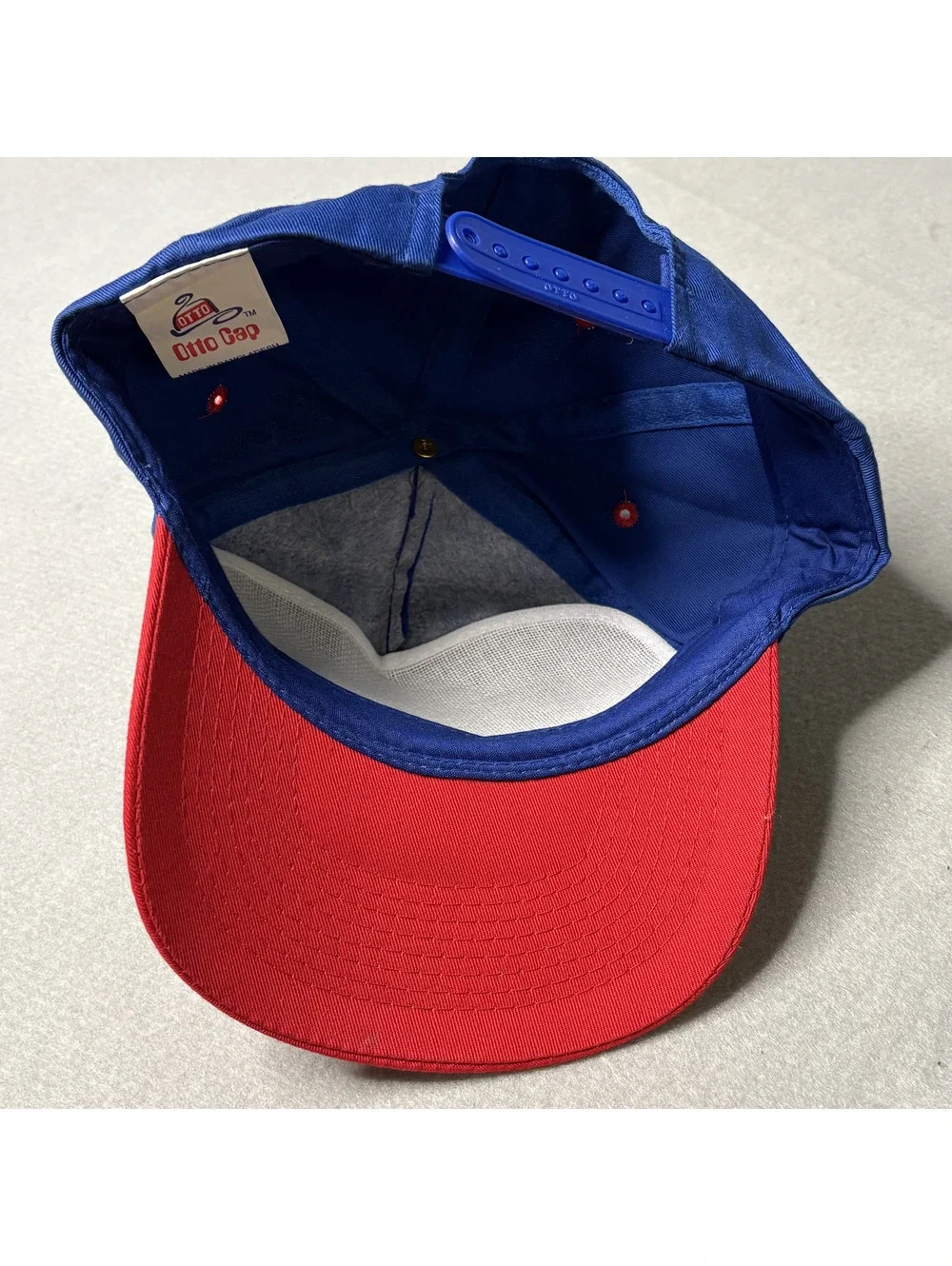 Otto Cap Blue and Red Snapback Hat